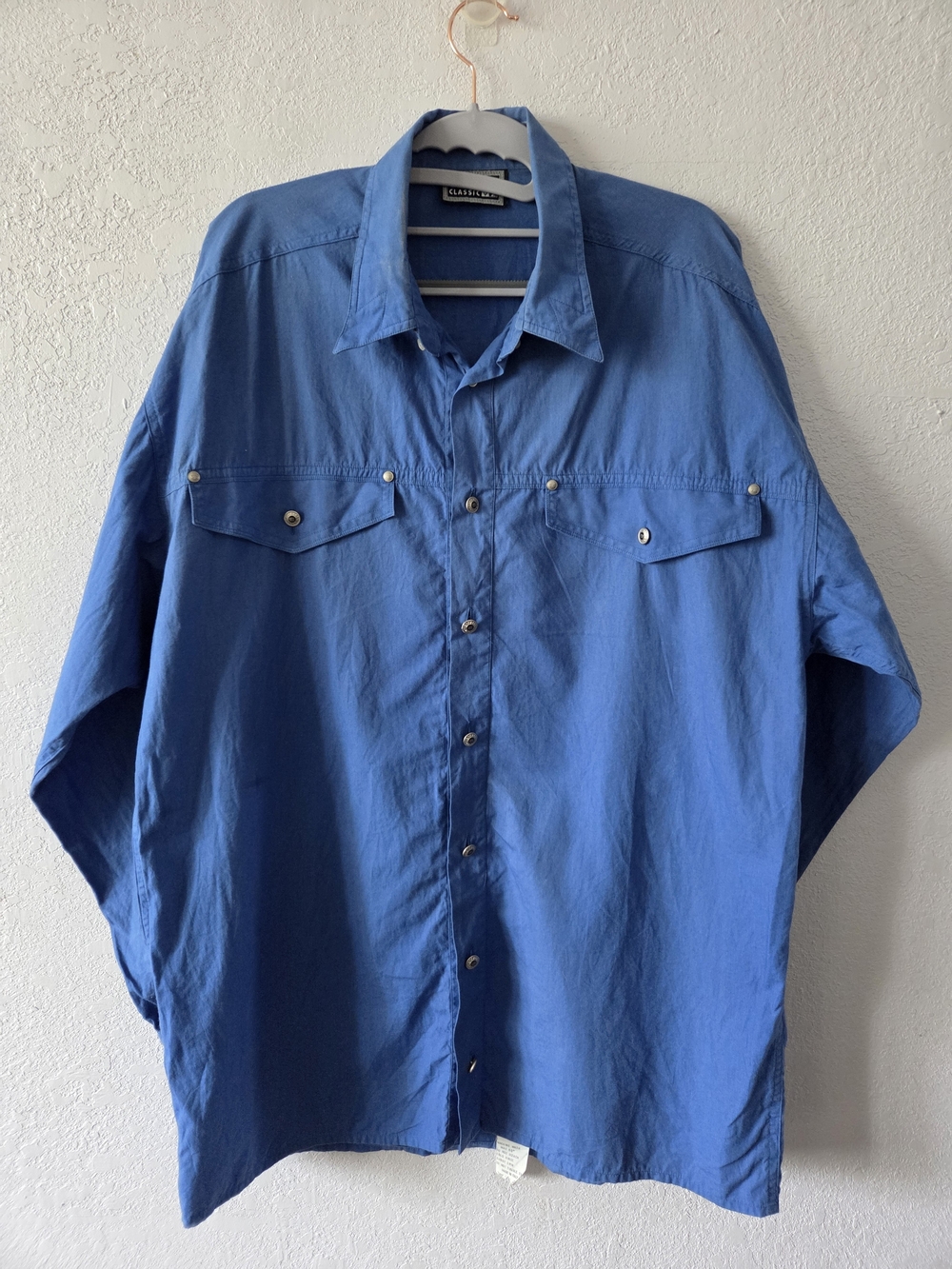 Versace Classic V2 Men's Blue Casual Button-Down Shirt